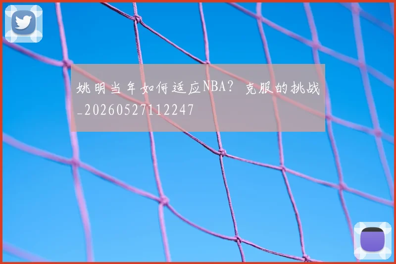 姚明当年如何适应NBA？克服的挑战_20260527112247