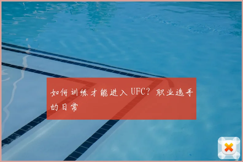 如何训练才能进入 UFC?职业选手的日常